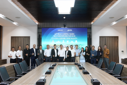 TasecoLand trao chứng nhận Đại lý phân phối chính thức dự án Central Square Thái Nguyên